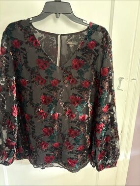 Women dressy velour style top